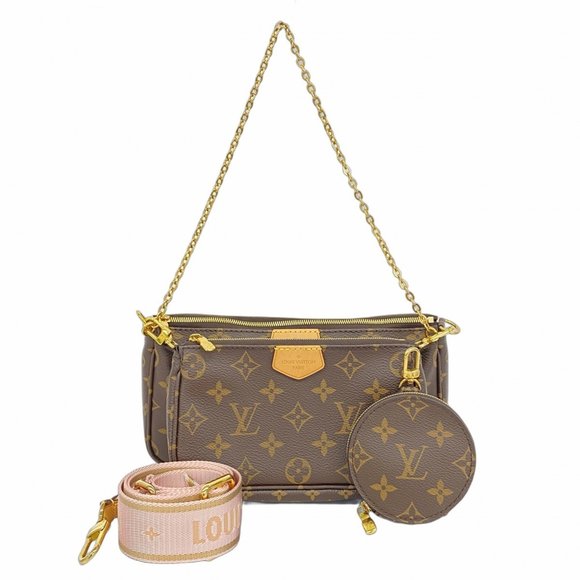 Louis Vuitton Monogram Multi Pochette Accessoires Shoulder Bag M44840 Rose Cl... - Picture 1 of 12